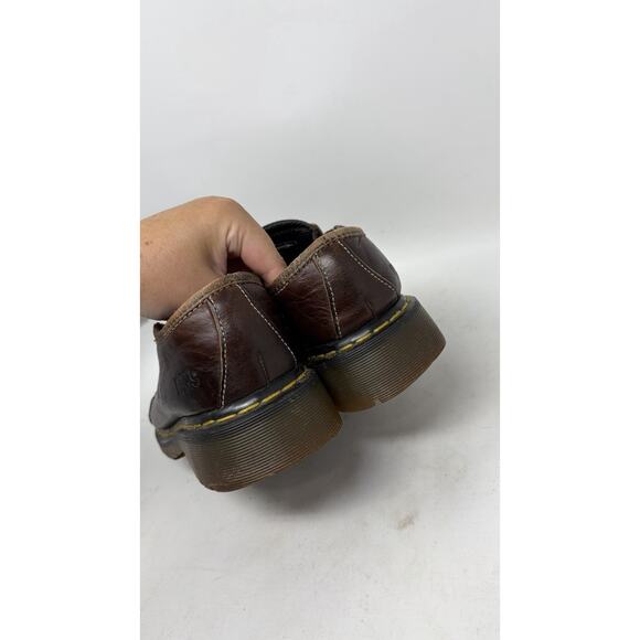 Dr. Martens England Men’s Sz 9 US Brown Leather Slip On Loafers Shoes 9729 main image 5